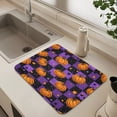thumbnail image 6 of Dish Drying Mat Absorbent Dish Drainer Kitchen Counter 23.6x19.7inch Dish Drying Pad for Countertops Sinks Draining Racks Pumpkins and Stars, 6 of 9