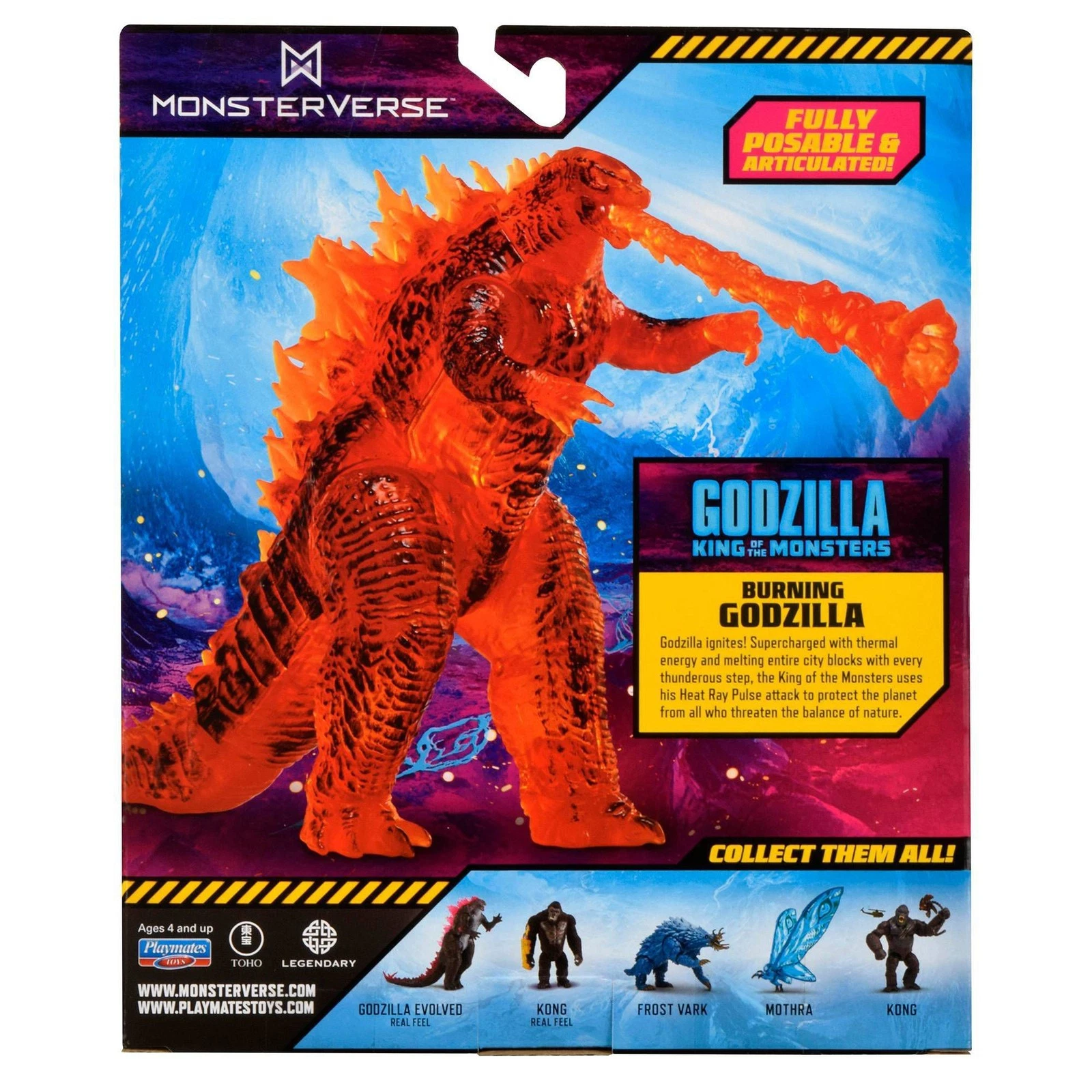 Monsterverse Godzilla Burning Godzilla Legendary Action Figure, 6 inch
