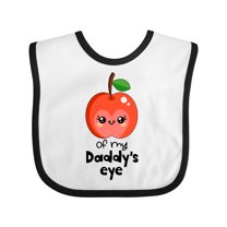 Inktastic Apple of My Daddy's Eye Cute Red Apple Boys or Girls Baby Bib