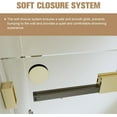 thumbnail image 4 of 56-60" W x 76" H Shower Door, Double Sliding Frameless Shower Door with Premium 3/8 Inches (10mm) Thick SGCC Tampered Glass, Soft Close, Explosion-Proof Film, 4 of 8