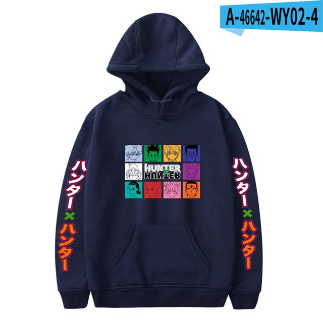 Full-time Hunter Hisoka Anime Surrounding Loose Plus Size Hooded Sweater Sweatshirt Fall Winter Student Style