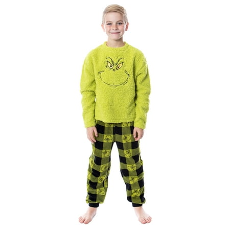 Dr. Seuss The Grinch Who Stole Christmas Matching Family Pajama Sets For Men, Women, Kids, Toddlers