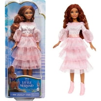 Disney The Little Mermaid Celebration Ariel Fashion Doll with Red Hair and Pink Dress