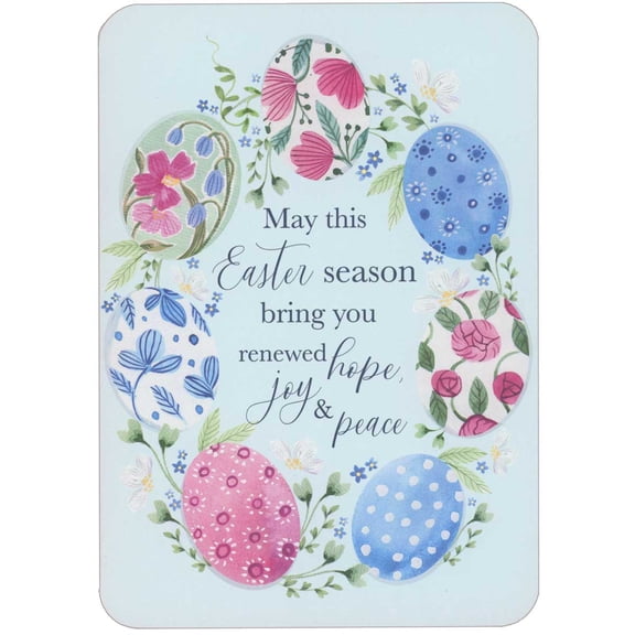 RSVP May this Season Bring You Renewed Hope: Wreath of Eggs Religious Easter Card