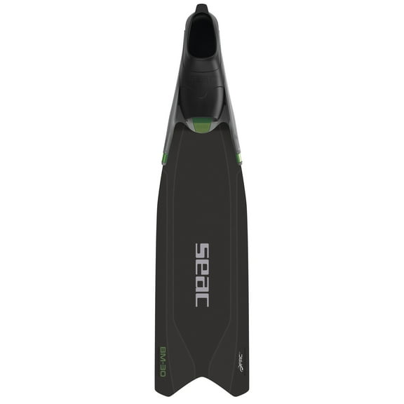 SEAC BM30 Long fins with Interchangeable Blades for Freediving & Spearfishing (Black, 12.5-13.5)