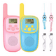 thumbnail image 1 of Radios Walkie Talkies Para Niños Carga Usb 3km Rosa Azul 2 Pzs, 1 of 3