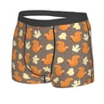 thumbnail image 2 of Wukai Squirrel And Maple Leaves Print Men’s Underwear Breathable Boxer Briefs,&nbsp;Moisture Wicking & Breathable-Large, 2 of 7