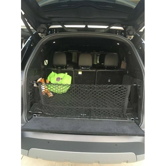 EACCESSORIES EA Trunk Organizer Cargo Net for Land Rover Discovery 2014-2023 – Envelope Style Cargo Net for SUV – Premium Mesh Car Trunk Organizer Vehicle Carrier Storage – Compatible with Discovery