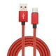 thumbnail image 1 of Cable de Carga USB Tipo C Uxcell, Cable de Carga Trenzado Tipo-C a USB A, Cable de Transferencia de Datos Rojo 3.28 ft 1, 1 of 6