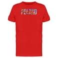 thumbnail image 1 of Poland Country Name With A Photo Tee Men's -Image by Shutterstock, 1 of 1