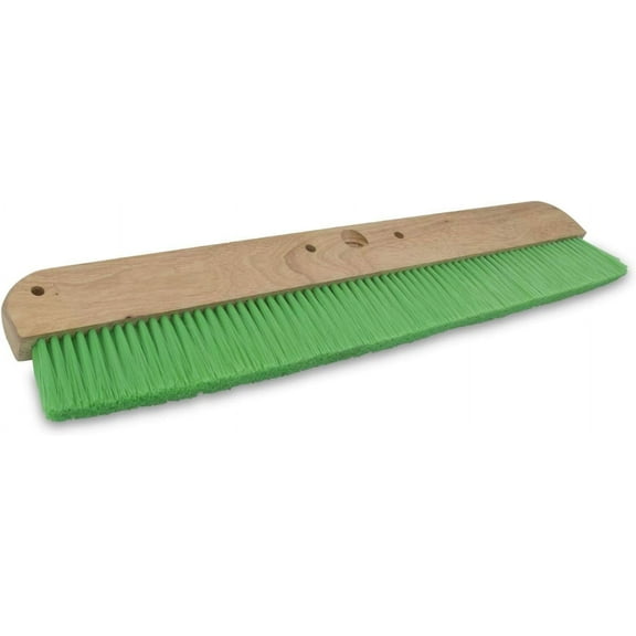 MARSHALLTOWN Wood Backed Concrete Broom, Green Nylon Bristles, 36 Inch, Fine Finish, Made in USA, 6561