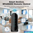 thumbnail image 2 of 2X Smart Home 433mhz 4 Teclas Ev1527 Tecla de Codificación Interruptor de Control Remoto Transmisor Control Remoto Inalámbrico Negro, 2 of 5