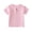 Pink, variant on Ruyang Toddlers Henley Shirt Baby Boys Girls Cotton Line Ribbed Tee Top Kids Short Sleeve Button Up Crewneck Cute Soft T-Shirt