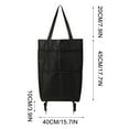 thumbnail image 3 of Yyuenw Trolley Folding Shopping Bag with Wheels Rolling Foldable Shopping Portable Cart With Wheels Lightweight Storage Bag for Shopping Fruits Vegetables, 3 of 4