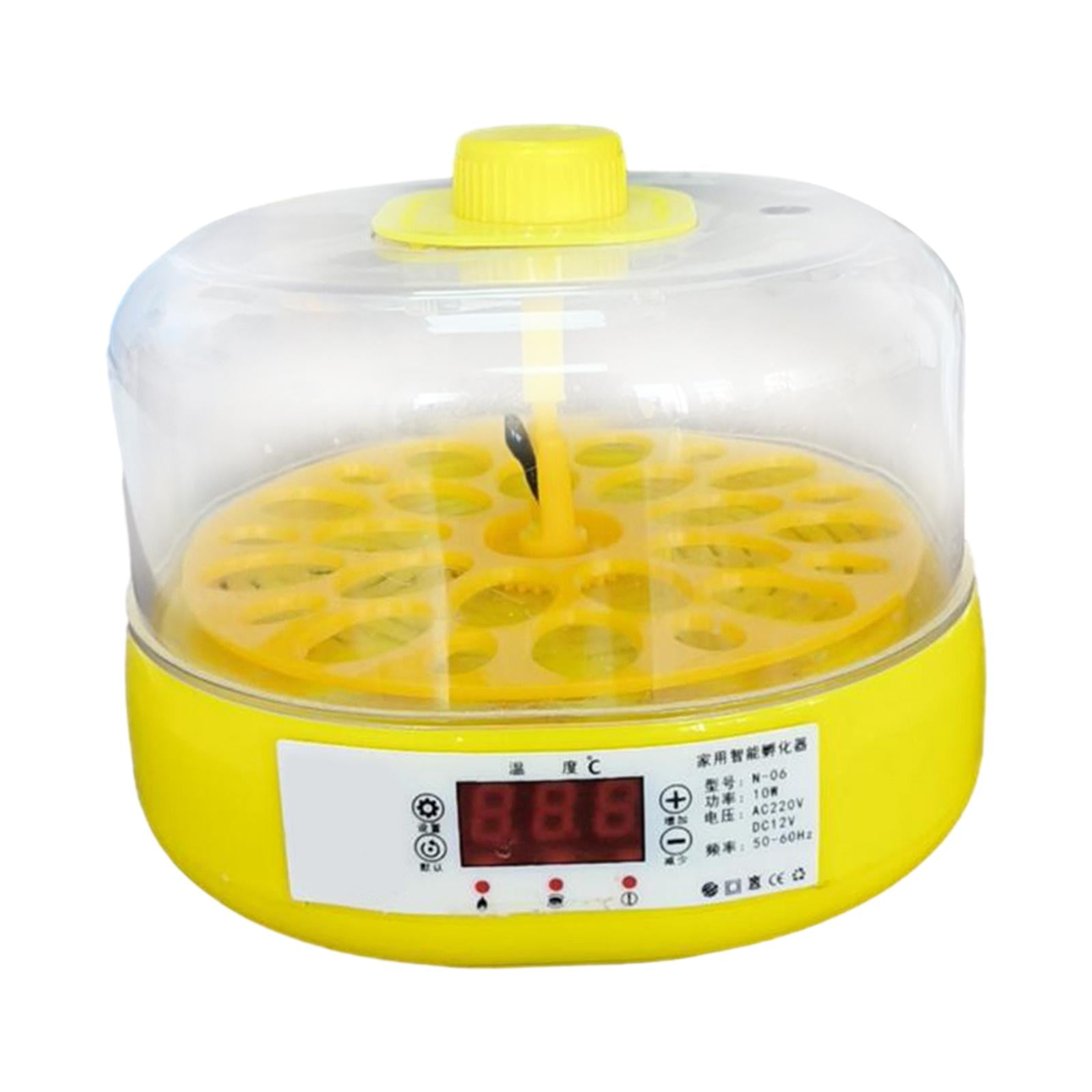 18 Eggs Intelligent Poultry Hatcher Chick Duck Incubator US Adapter for Farm Semi Automatic