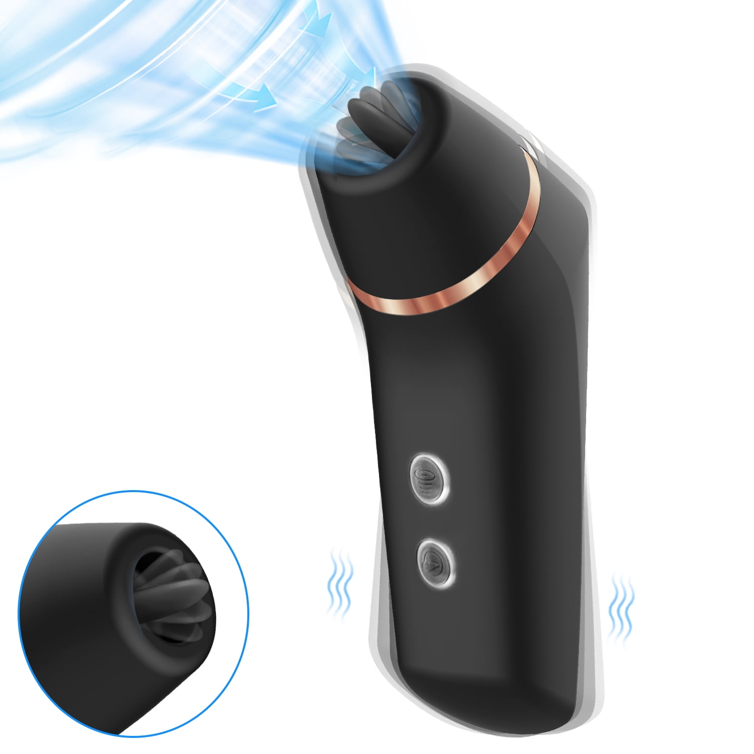 MonNn Tongue Licking Clitoral Vibrator, 2 in 1 G Spot Stimulate Nipple Massager with 10 Sucking &Licking & Vibrating Stimulator Sex Toy for Women and Couple