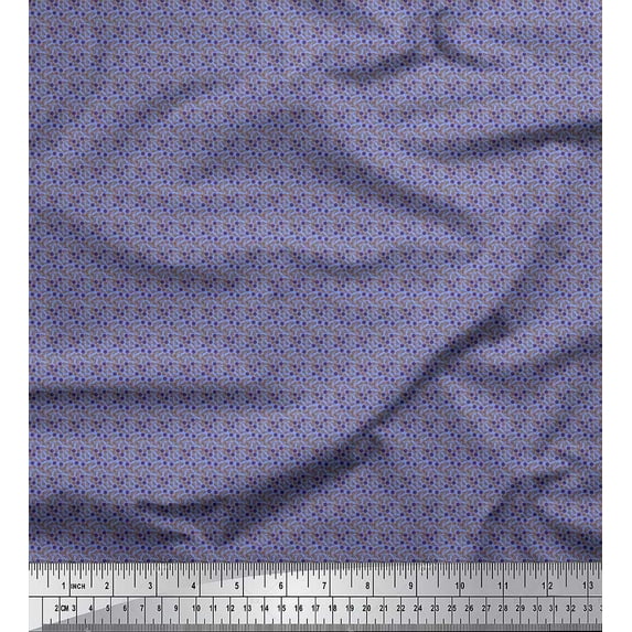 Soimoi Rayon Fabric Earbuds & Headphones Musical Instrument Print Fabric by The Yard 56 Inch Wide