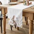 thumbnail image 2 of Easter Table Runner 72 Inches Long for Kitchen Dining, Farmhouse Watercolor Rabbit Flowers Herbs Dresser Scarf Farmhouse, Dining Table Decorations for Wedding/Parties, 13 x 72 In, 2 of 8