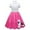 Hot Pink, variant on Glisme Girls Dresses 1950S Kids Poodle Dress 50S Sock Hop Dress Up Blue Sundress Size 18-24 Months