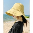 thumbnail image 4 of CoCopeaunts Large Sunhat Wide Brim UV Protection Beach Cap Breathable Fisherman Hat Spring Windproof Hat Stylish Foldable Hiking Travel, 4 of 8