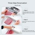 thumbnail image 3 of Electric Vacuum Sealer Machine, 0.4CM/ 0.16 Inch Wide Food Sealer Vacuum Sealer Automatic Vacuum Air Sealing System for Food Storage, Dry/Moist Automatic Food Preservation Saver Vacuum Machine, 3 of 7