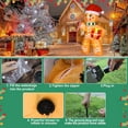 thumbnail image 5 of PUPWER 8FT Christmas Inflatable Gingerbread Man Decorations, Blow Up Yard Decoration with Built-in LED Lights Xmas Party Indoor Outdoor Decor for Lawn Garden, 5 of 6