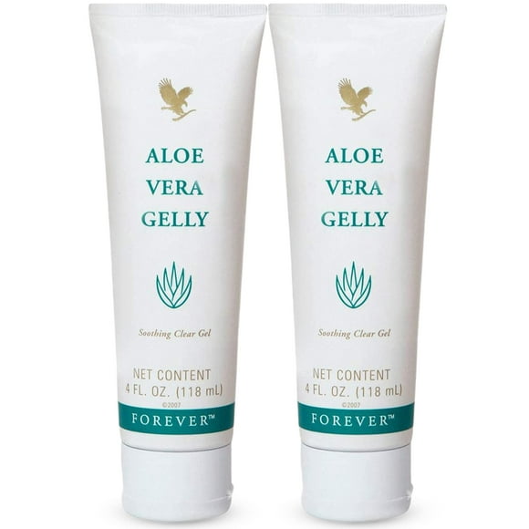 Forever Living Aloe Vera Gelly 100% Stabilized Aloe Vera Gel (2 Pack),4 Fl. Oz.