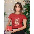 thumbnail image 2 of Krampus Can Naughty Dark Christmas Women's T-shirt, 2 of 4