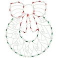thumbnail image 2 of Northlight Lighted Wreath Window Silhouette Christmas Decoration - 16", 2 of 7