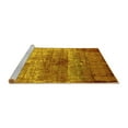 thumbnail image 2 of Ahgly Company Machine Washable Indoor Rectangle Oriental Yellow Industrial Area Rugs, 3' x 5', 2 of 4