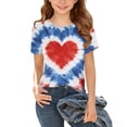 thumbnail image 2 of Odeerbi Chicos Niñas 4 de Julio Camiseta Manga Corta Bandera Americana Día de La Independencia Tee Gráfica, 2 of 6