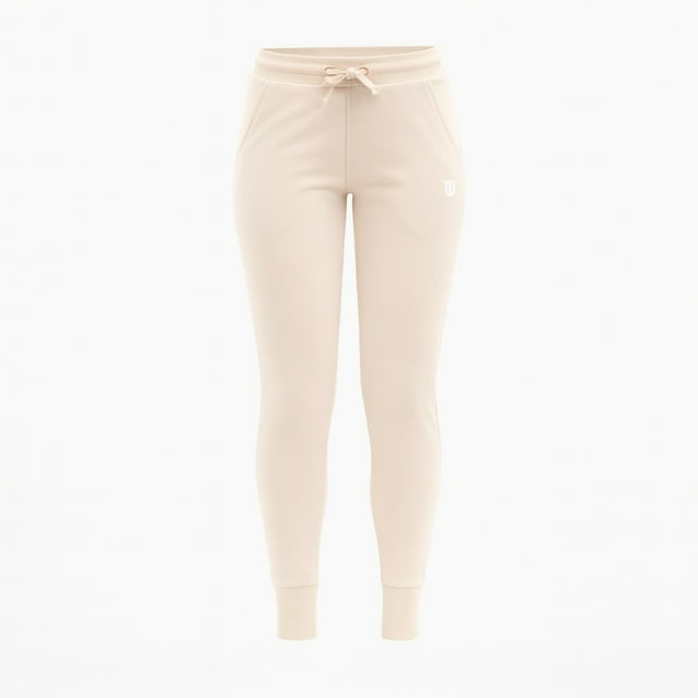 Pantalón Deportivo Wilson para Mujer Jogger French Terry Color Beige Talla M