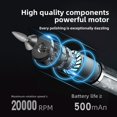 thumbnail image 4 of Electric Nail Drill - Cordless Nail File with 6 Bits, 20,000 RPM Rechargeable Manicure Tool for Home & Salon, Portable Nail Grinder for Gel/Acrylic Nails, 4 of 9