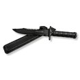 thumbnail image 1 of Cuchillo Tactico Monte Militar Negro T Rambo Estuche Rigido, 1 of 7