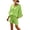 Green, variant on FchengtaiS Women's 2 Piece Summer Outfits Oversized Bat Short Sleeve Shirts and Elastic Waist Shorts Casual Lounge Matching Sets