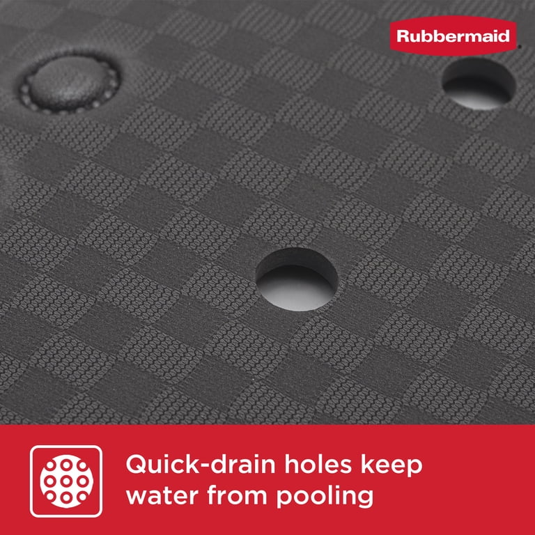 Rubbermaid Soft Foam Tub Mat, Non-Slip, Grey photo 7