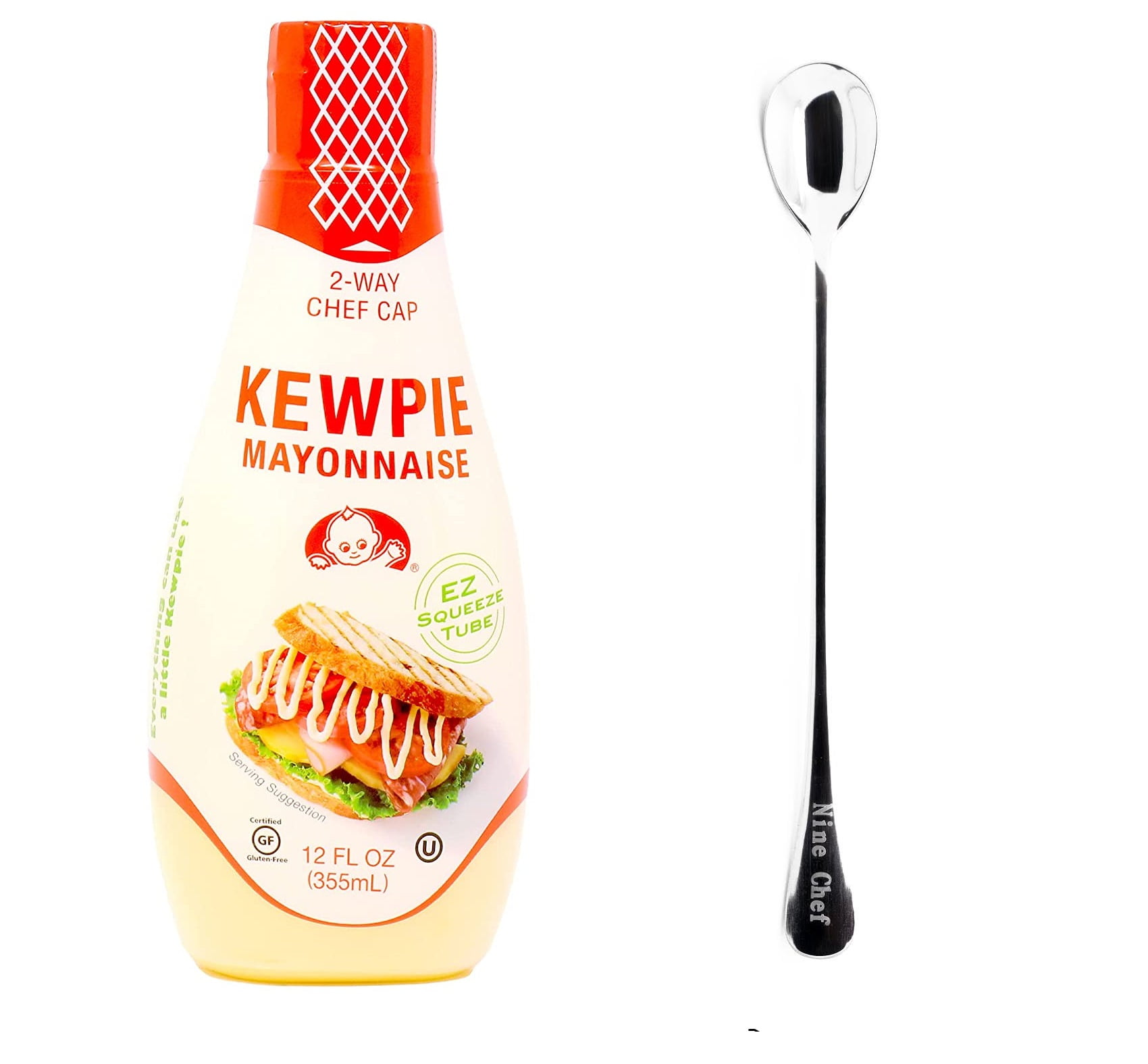 NineChef Bundle - Kewpie Squeeze Mayonnaise 12 Ounce Plus One NineChef ...