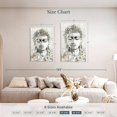 thumbnail image 3 of Elephant Stock Simmering Buddha Wall Art - Vertical Multi Panel Canvas - Living Room Wall Decor - People Multi Panel - Beige And Gray Decor By e. Anthony Orme - 32" x 50", 3 of 4