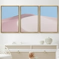 thumbnail image 2 of PixonSign Framed Wall Art Print Set Pink Desert Dune Nature Wilderness Photography Realism Southwest Scenic Relax/Calm Multicolor Pastel for Living Room, Bedroom, Office - 16"x24"x3 Natural, 2 of 5