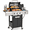 3-Burner/40,500 BTU, variant on Seizeen 56,000 BTU Outdoor BBQ Grill, 4-Burner Propane Gas Grill with Side Burner w/ Lid Viewing Window, Multifunctional Grill w/Cast Iron Grate, Built-in Thermometer, Warming Rack for Patio Backyard