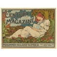 thumbnail image 2 of Louis Rhead 18x14 Black Ornate Wood Framed Double Matted Museum Art Print Titled - Century Magazine - Midsummer Holiday Number (1894), 2 of 5