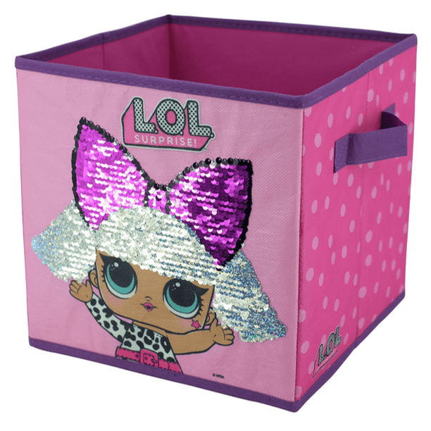 LOL Surprise Reversible Sequin Storage Cube - Walmart.com