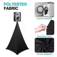 thumbnail image 4 of Speaker Stand Cover DJ Speaker Stand Tripod Scrim Skirt with Carry Bag 360 Degree Black Cover for Wedding Stage Gig, 4 of 5