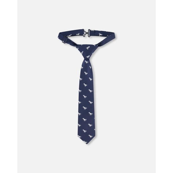 Neck Tie Blue Dino Print