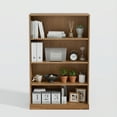 thumbnail image 4 of Lumioca 4-Tier Wooden Bookshelf, 49"H Bookcase with Adjustable Shelves (76lbs,Oak), 4 of 9