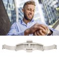 thumbnail image 4 of Watch Depolyment Clasp, Deployment Clasp Silver Push Button  For Watchband For Outing, 4 of 7