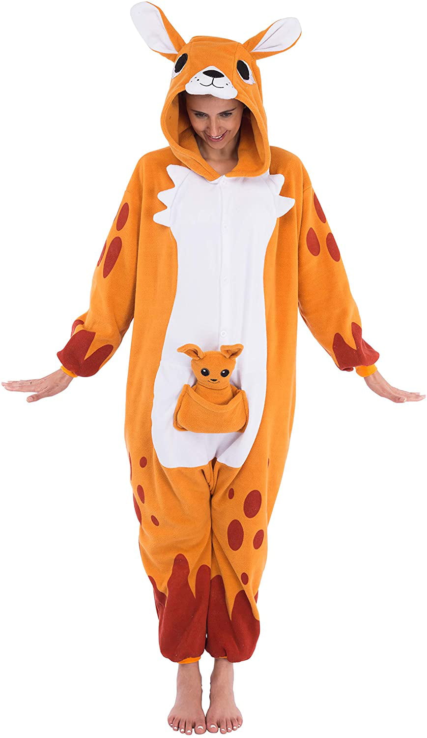 Spooktacular Creations Unisex Adult Pajama Plush Onesie One Piece Dinosaur Animal Costume 