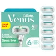 thumbnail image 1 of Gillette Venus Extra Smooth Sensitive Women’s Razor Blades for Sensitive Skin, 5-Bladed Razor Refills 6ct, 1 of 9