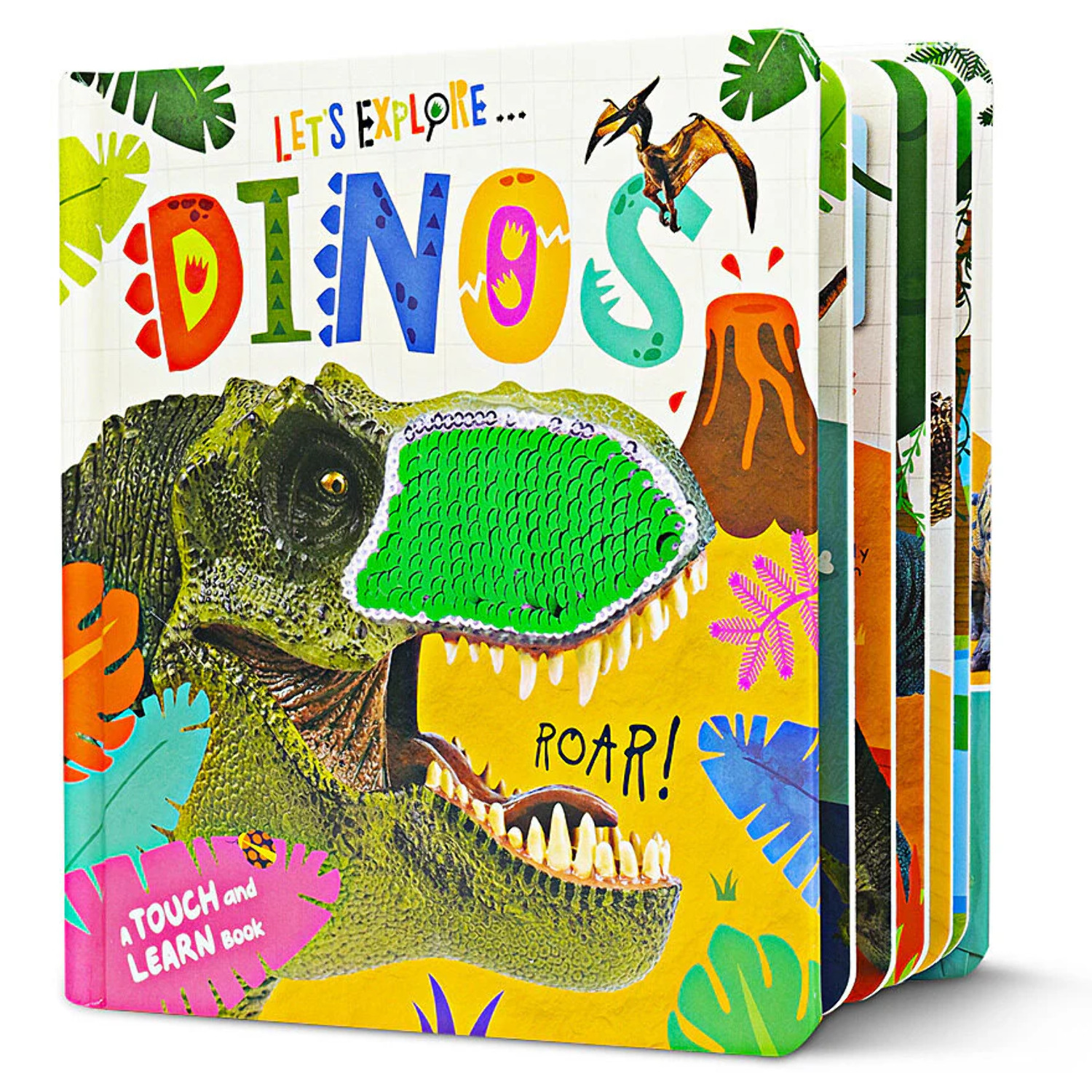 Let's Explore: Dinos, (Board Book)