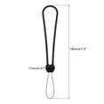 thumbnail image 2 of Cordón Corto para muñeca Unique Bargains Negro Paquete de 5, 2 of 6